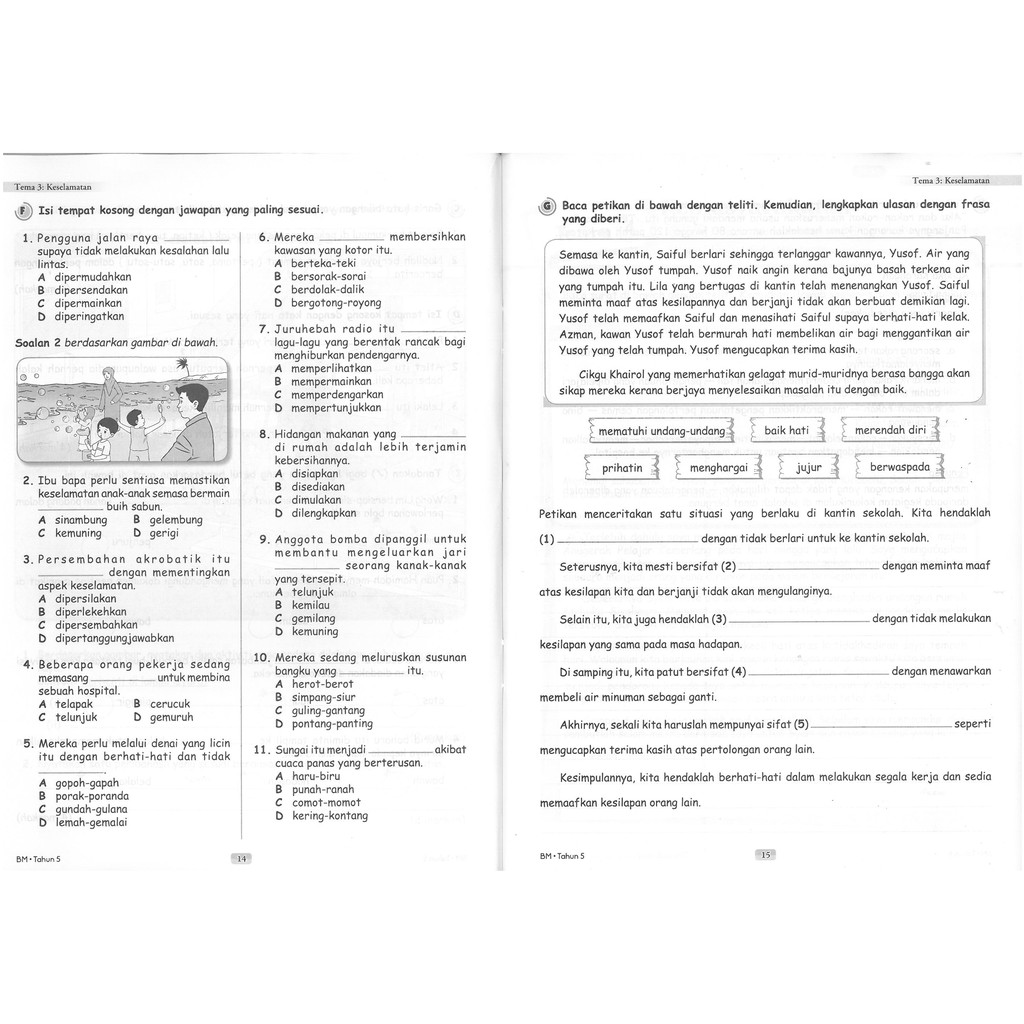 Buku Latihan Tahun 5 Kunci Rampaian B Melayu English Mate Sains Shopee Malaysia