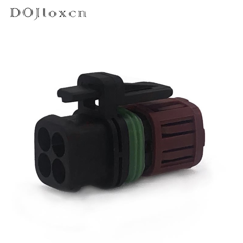 Have Must 1 Set Tyco 4 Pin Female Fuel Injector Wiring Plug Oxygen Sensor Connector Socket Cars Excavator Plugs133735... - Image 2