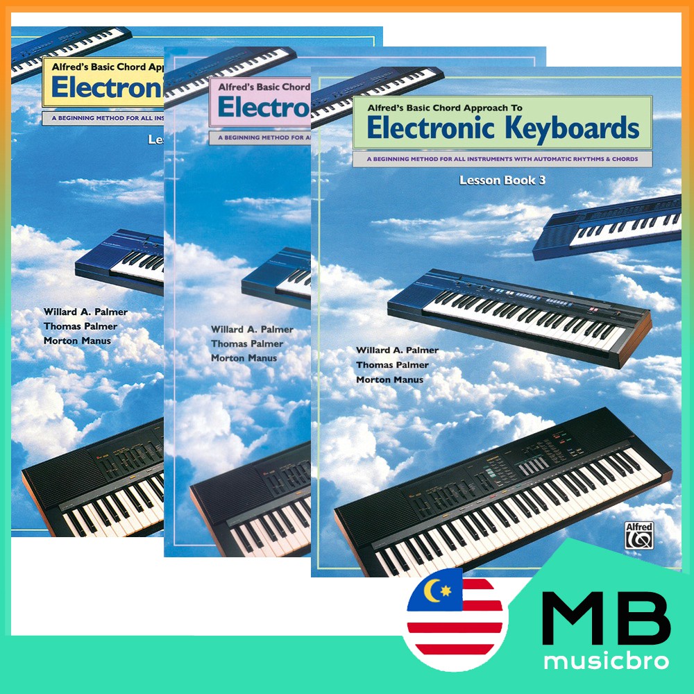 Alfred's Basic Chord Approach to Electronic Keyboards Lesson Book 1 / Book 2 / Book 3
