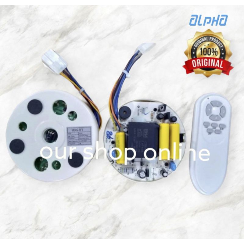 [ORIGINAL] ALPHA FAN PCB/RECEIVER IR4SFFT FOR WINGS,COSA FAN Shopee