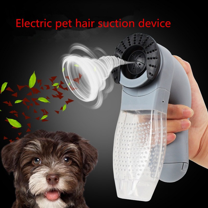 Electric Pet Vacuum Cleaner Dog Cat Fur Hair Remover Puppy Trimmer Grooming Tool 