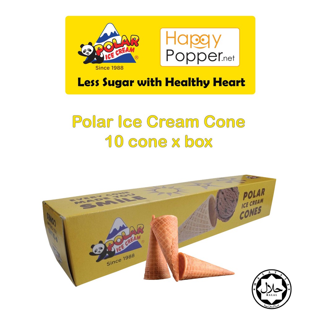 Polar Ice Cream Sugar Cone 10PCS Frozen Snack Aiskrim Shopee Malaysia
