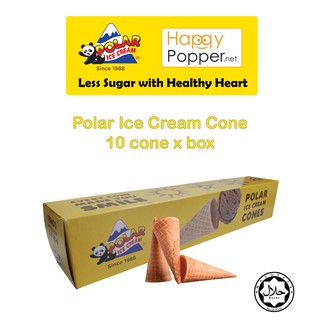 Polar Ice Cream Sugar Cone 10PCS Frozen Snack Aiskrim