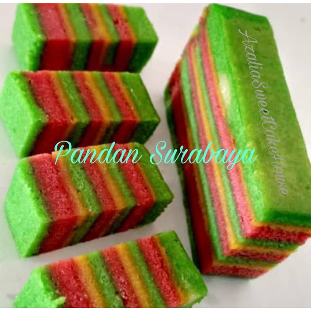 Kek Lapis Sarawak- Pandan Surabaya