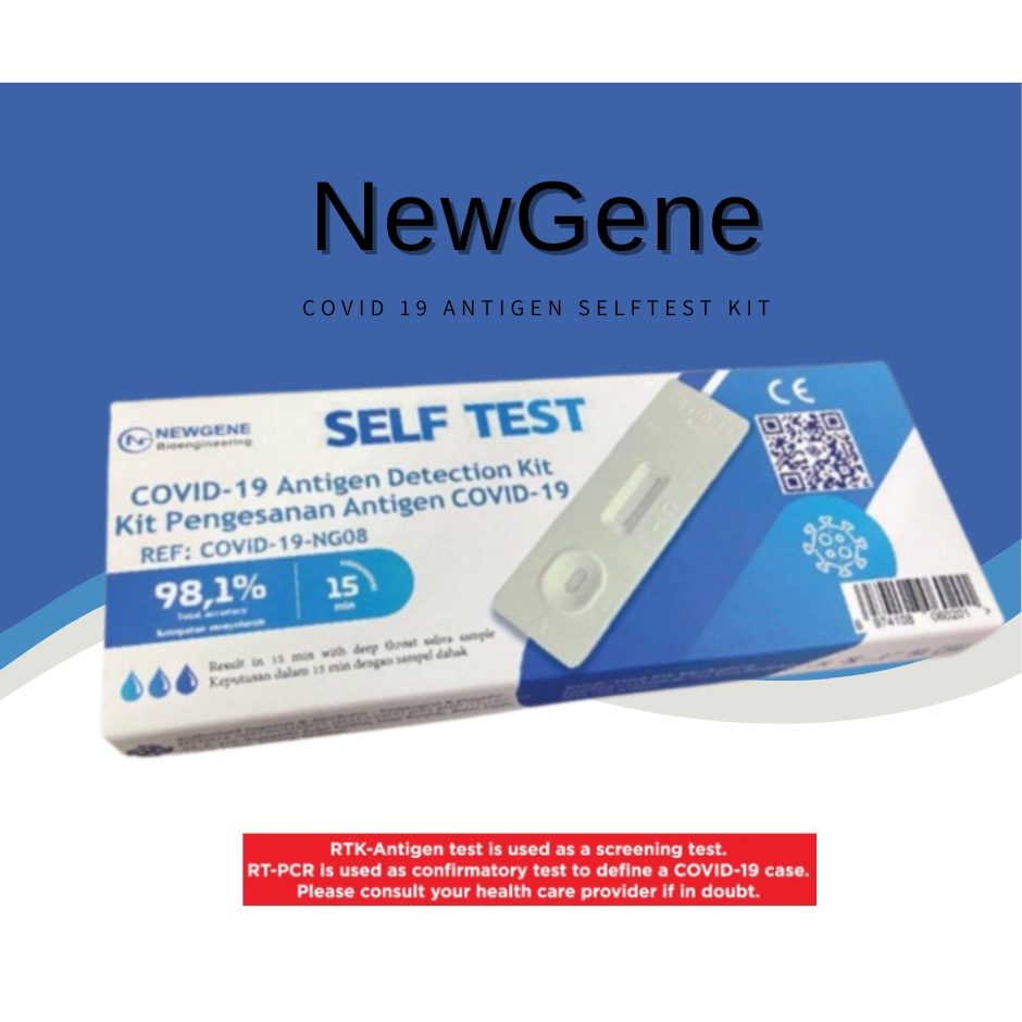 NEWGENE COVID 19 Home Self Test Rapid Antigen Kit (RTK)NEW PACKAGING Shopee Malaysia
