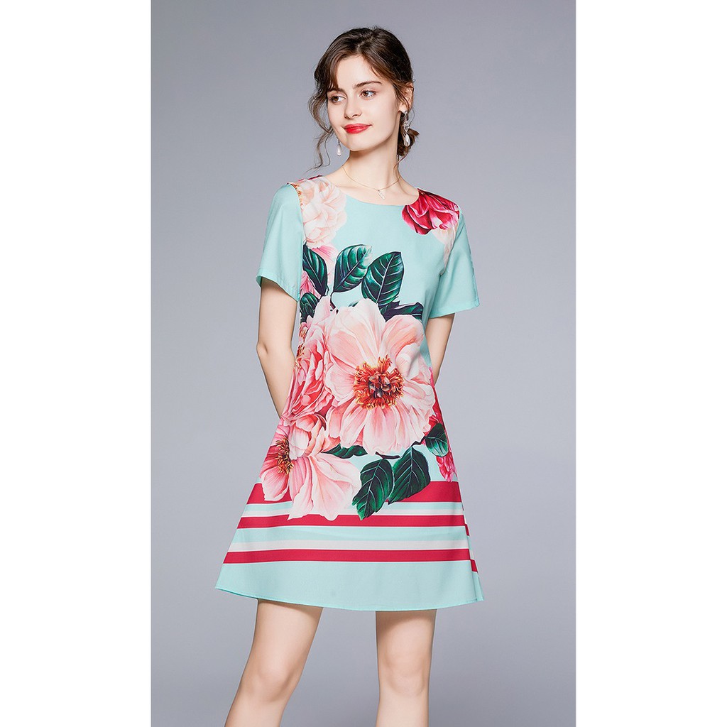 Fashion Clickers Women Fashion Floral Dress 1005-01