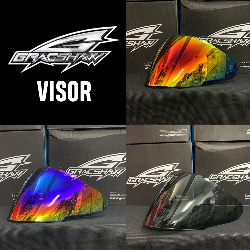 [Visor] Gracshaw Gennex G535 Visor Helmet/Smoke/Revo/Gold/Blue/Pista/Pink/Purple/Red/Galaxy