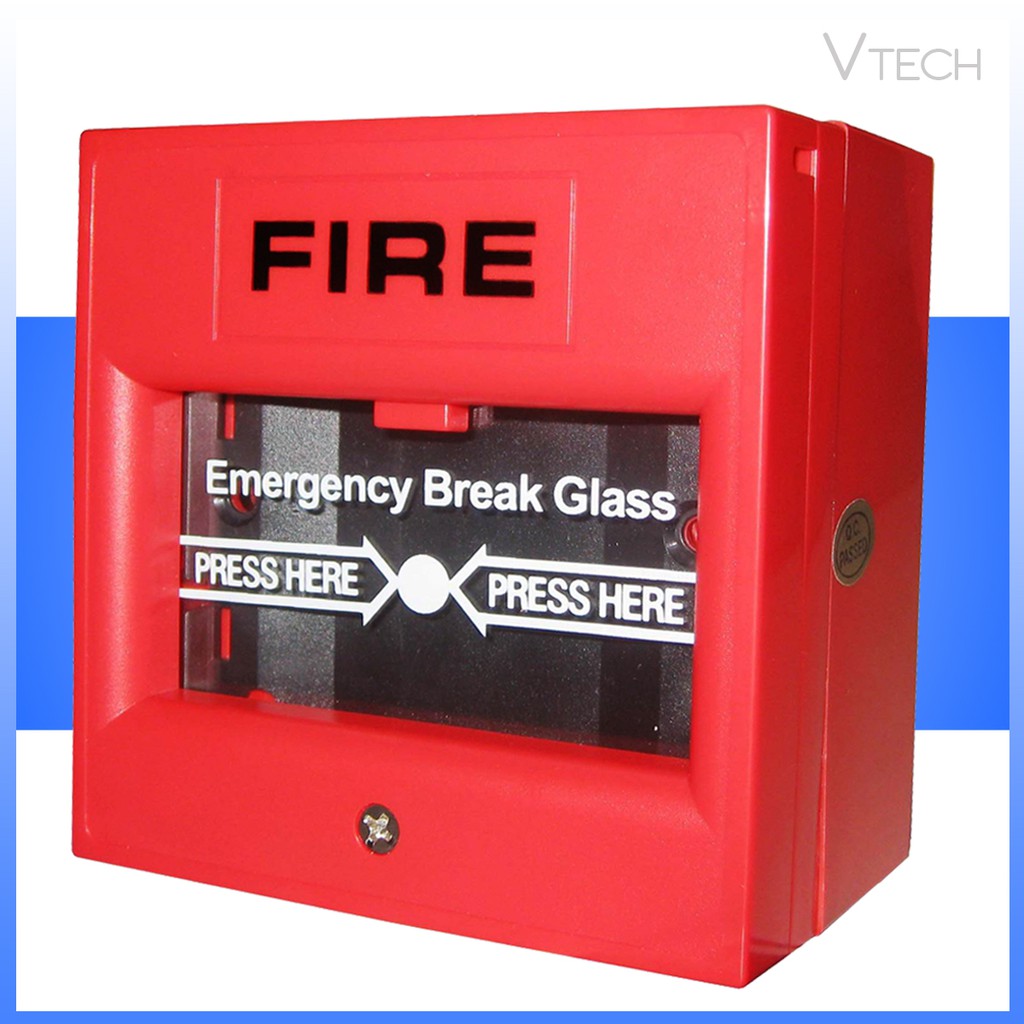 Emergency Break Glass Fire Exit Escape Alarm Manual Red Colour Shopee Malaysia