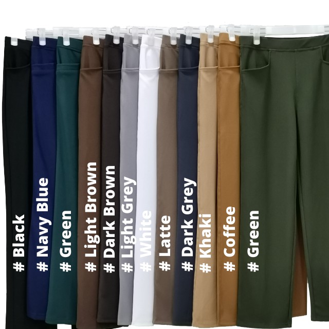 LADIESJEANS Seluar Slack Muslimah Long Pants (Size: S - XXXL) (Second 5 Colour)