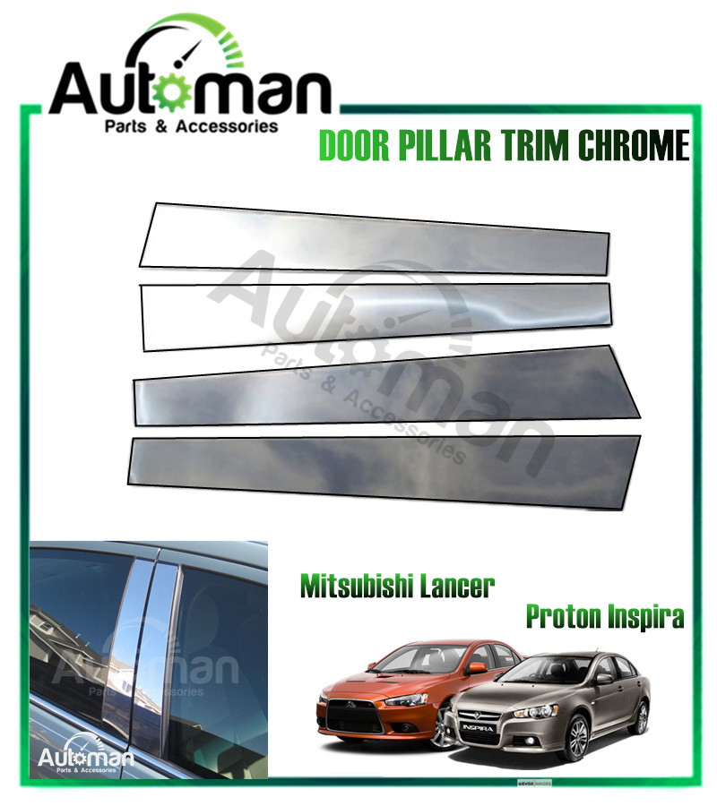 Stainless Steel Window frame Strip Cover Trim For Mitsubishi Lancer EX 2008-2014
