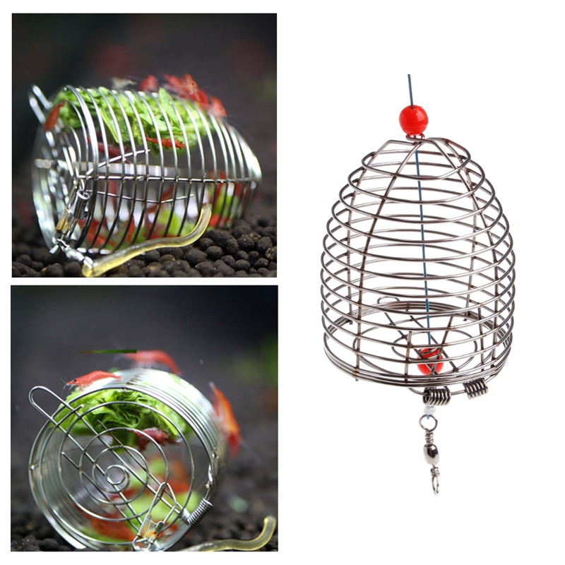 Stainless Steel Aqaurium Shrimp Fish Feeding Cage Spinach Food