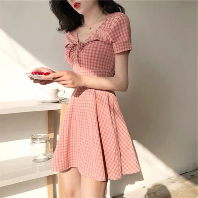 Pink Checkered Dress Flash Sales, 56 ...