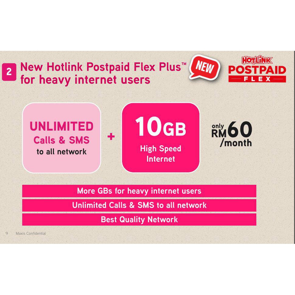 Postpaid plan hotlink Maxis offers