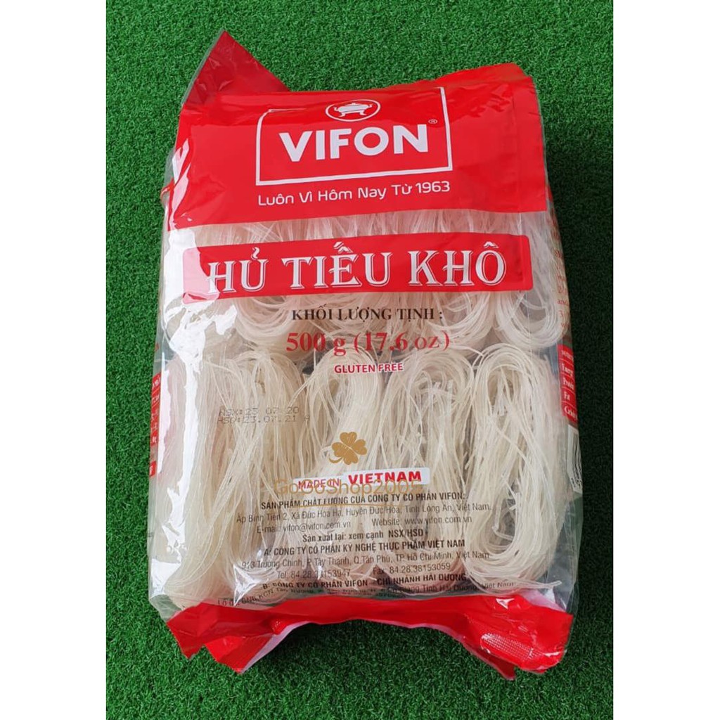 【Vietnam】VIFON HU TIEU KHO - DRIED RICE NOODLE (500G) Vietnamese