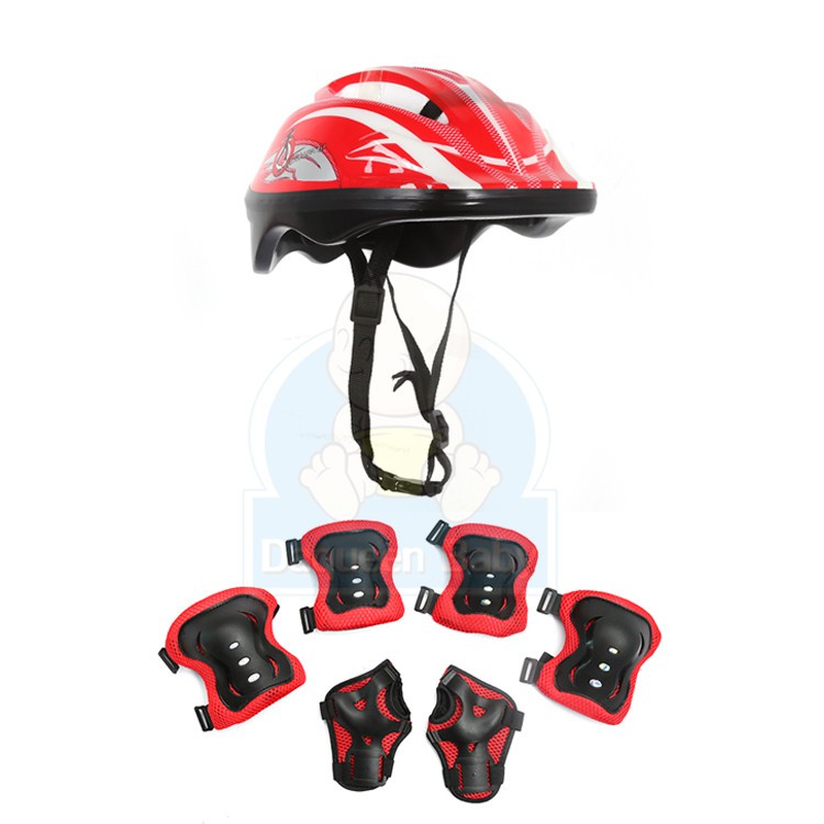 [Local Seller] Kids Protective Helmet Gear Set Boy Girl Knee Elbow Pad Sets Children Scooter Cycling Skate Roller Bicycl