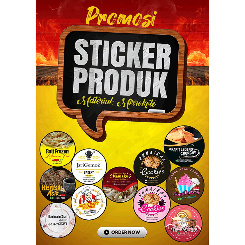 Sticker Produk Murah