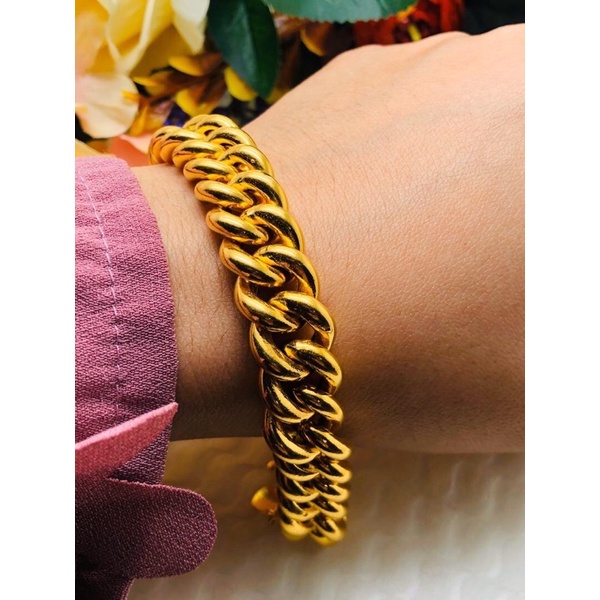 Buy Rantai Tangan Gajah Hollow Emas 916 Tulen Seetracker Malaysia