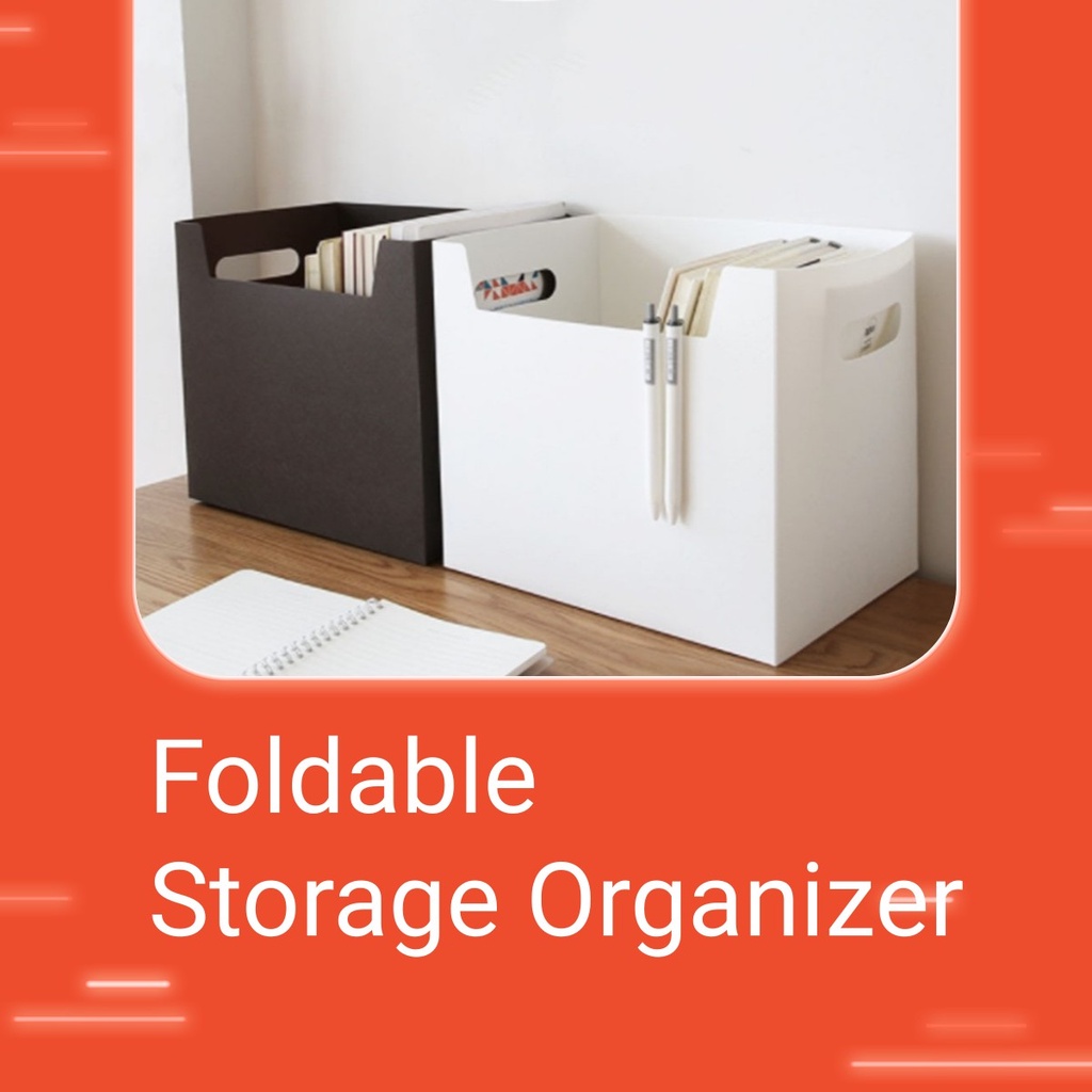 Foldable Desk Storage Box Desk Organizer Large Capacity Storage