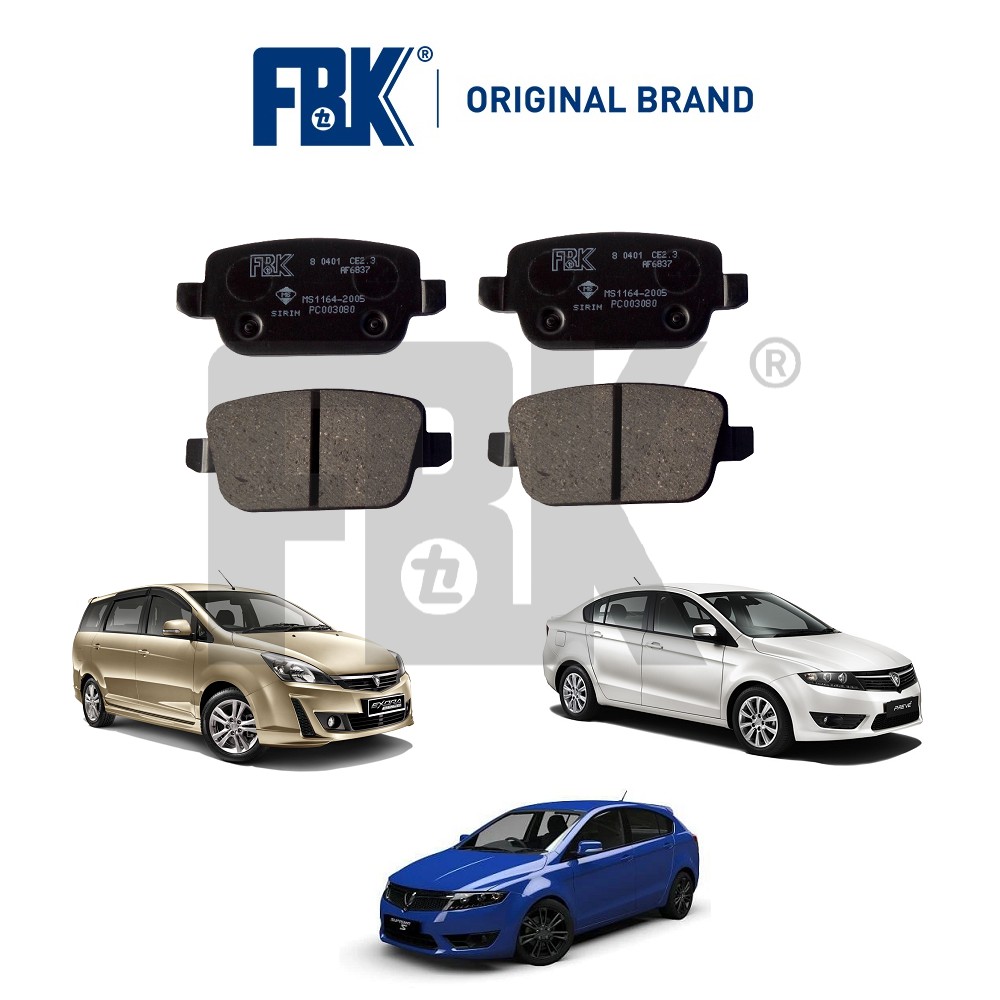 FBK Disc Brake Pad Rear Proton Exora Bold , Prime 2011 / Preve