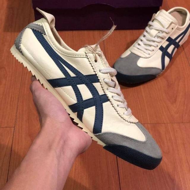 onitsuka tiger cream navy