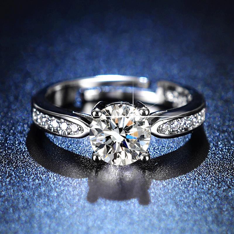 Atom Tension Set- Solitaire Women's Titanium Engagement Ring