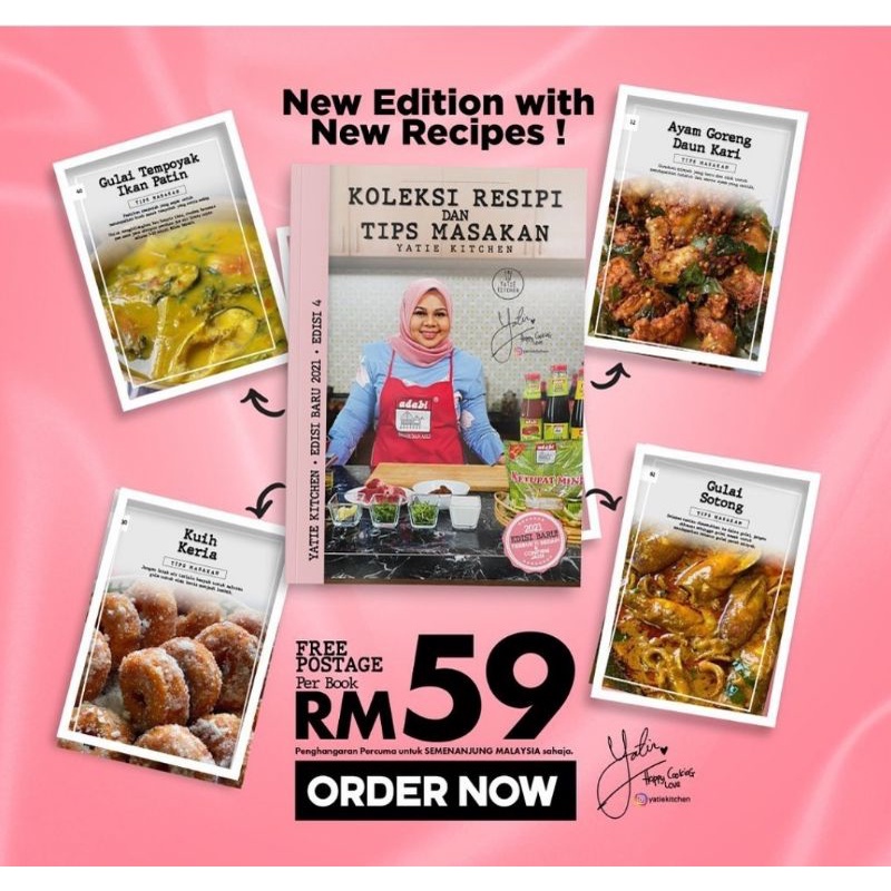 Yatie Kitchen 2021 Edisi 4 Koleksi Resipi Dan Tips Masakan Yatie Kitchen Shopee Malaysia