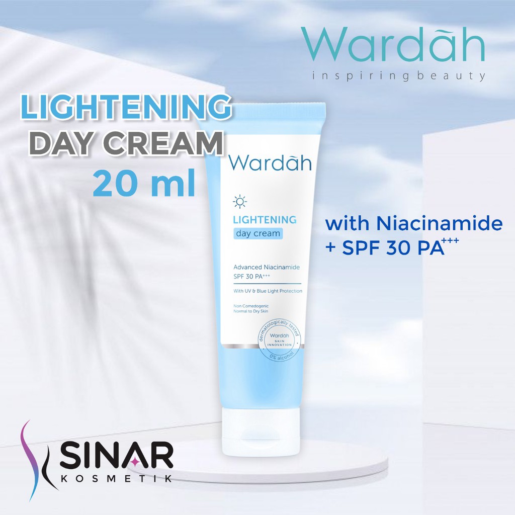 Wardah Lightening Day Cream Advance Niacinamide 20ml (Small) | Shopee ...