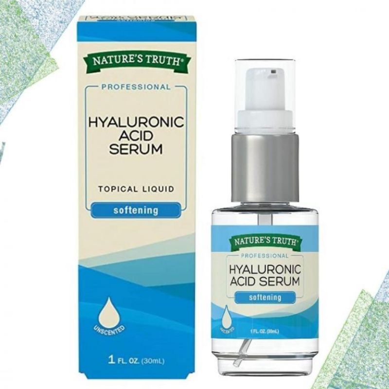 Ready Stock: Nature's Truth Hyaluronic Acid Serum, Unscented, 1 fl oz (30 ml)