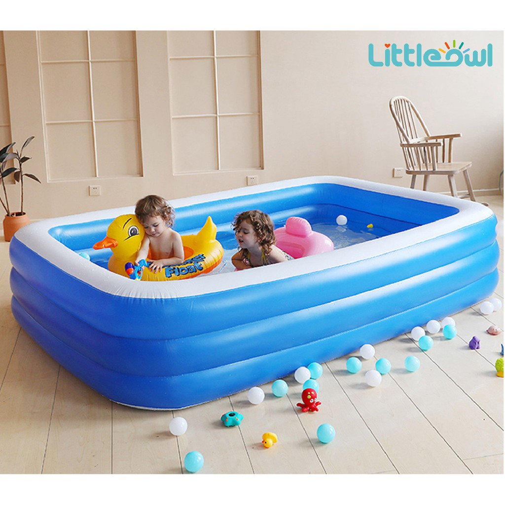 💥M'sia💥Inflatable Rectangular Swimming Pool Kid/Toddler ...