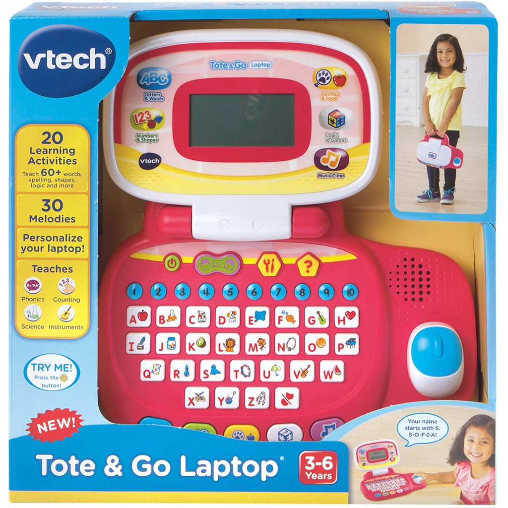 vtech laptop pink