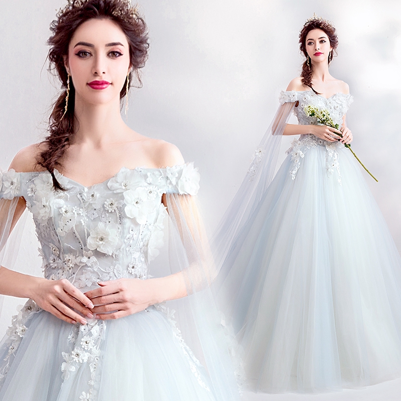 Angel Wedding Dream Dream Dream Dream Dress Fairy Pale Blue Bride