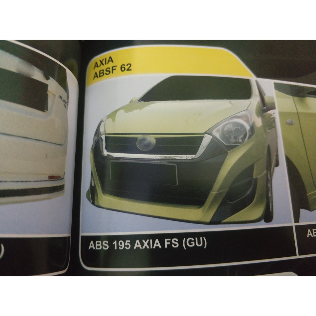 Perodua Axia bodykit and spoiler Shopee Malaysia