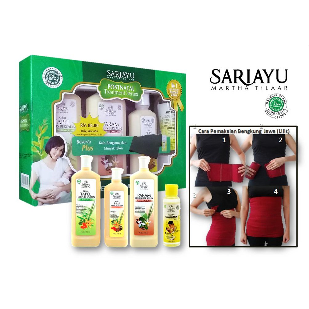 Sariayu Paket Set Habis Bersalin Beserta Kain Bengkung Lilit Jawa