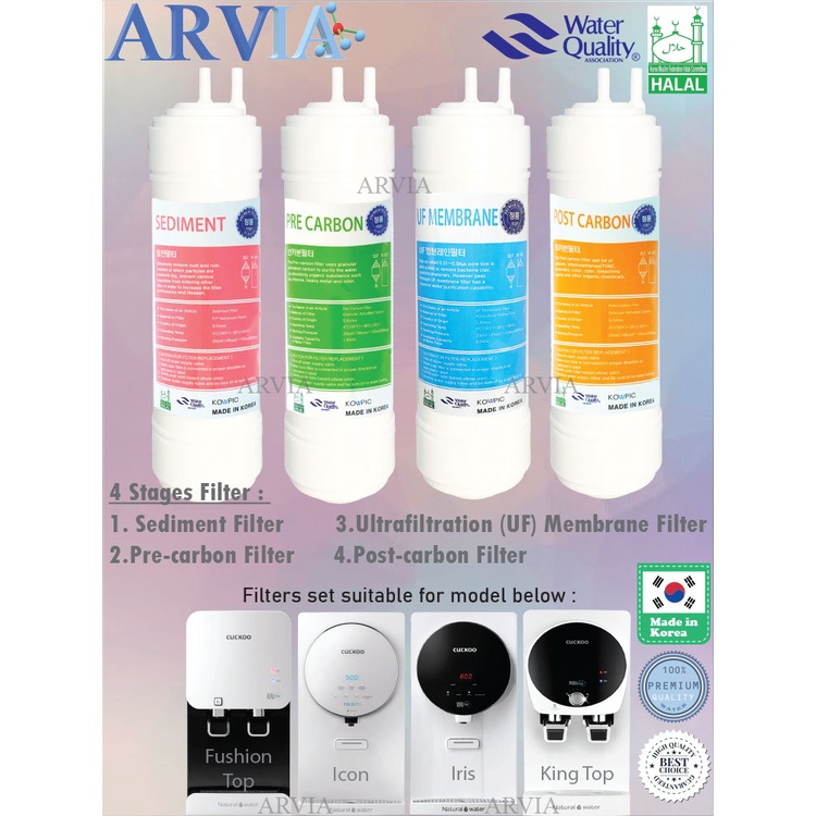 Compatible For Cuckoo Fusion Top King Top Icon Iris Dispenser Uf Membrane Alka Bio Purisys Korea Halal Filters Shopee Malaysia