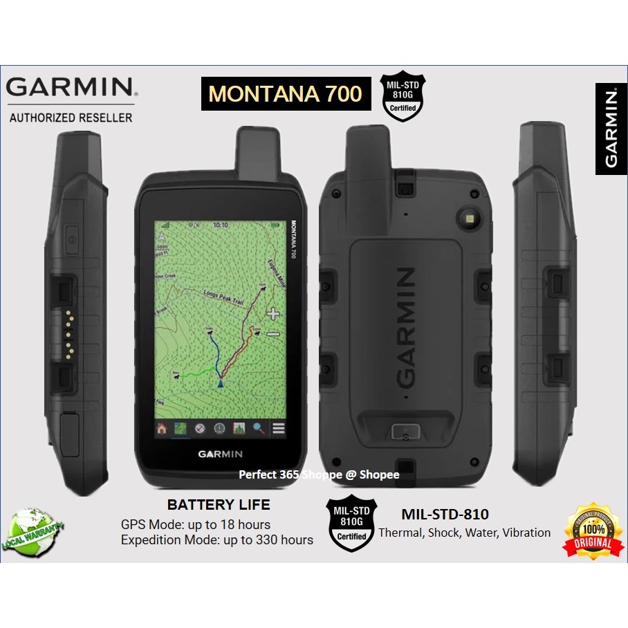 🇲🇾 Garmin Montana 700 - GPS HandHeld . ATV / Motorcycle Navigator . WiFi  . Touch Screen . Jungle . SEA Map MIL-STD 810 | Shopee Malaysia