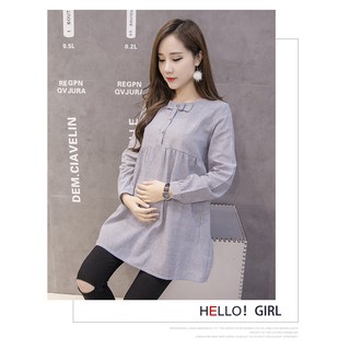 Pregnant Women Long Sleeve Bowknot Maternity Tops Casual 