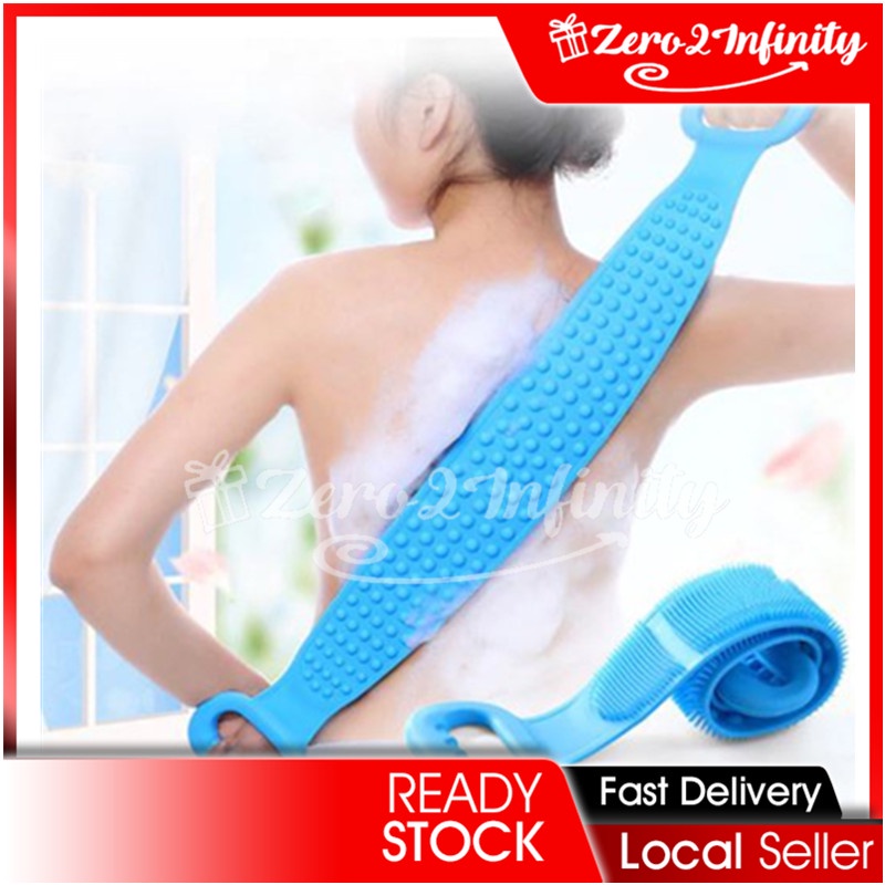 【Z2I】Silicone Brushes Bath Towels Rubbing Back Mud Peeling Body Medical Massage Shower Scrubber Skin Cleaning
