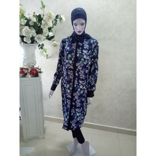 Plus Size Printed Chiffon Blouse Muslimah Blouse Kemeja Plus Size Printed Chiffon Blouse Muslimah Blouse Kemeja