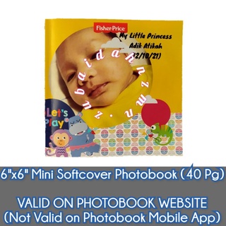 [Web] 6” x 6” x 40 Pages Mini Square Softcover / Hardcover Photobook by Photobook Malaysia - Voucher code