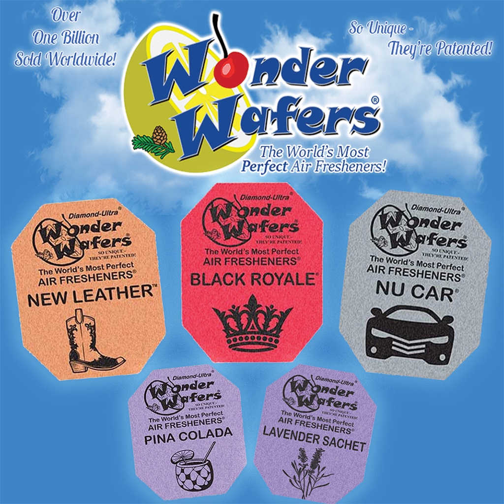 Wonder Wafers Individually Wrapped Air Fresheners Car Air Freshener Car Fragrance Leather