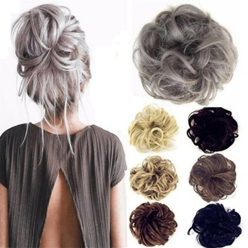 New Fashion Hair Extension Bun Hairpiece Scrunchie Elastic Wave