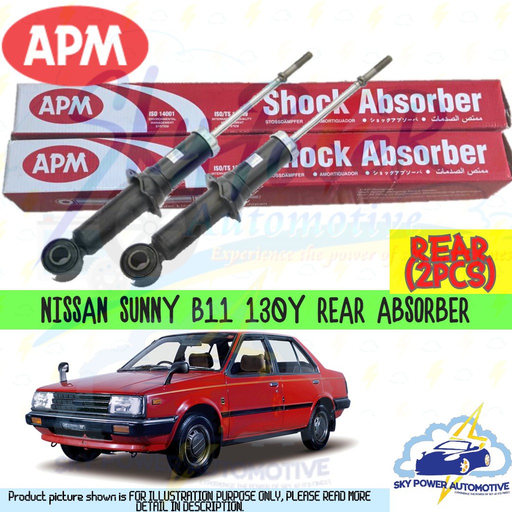 Buy Nissan Sunny B11 130y Apm Shock Absorber Rear 2pcs Seetracker Malaysia