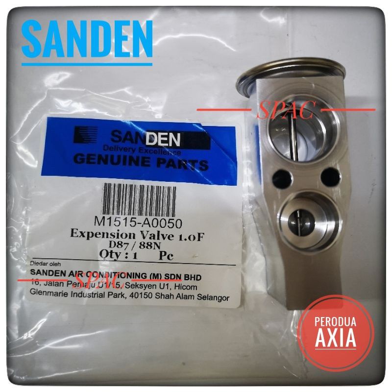 Original Sanden Expansion Valve Axia Exora Preve Viva Shopee Malaysia