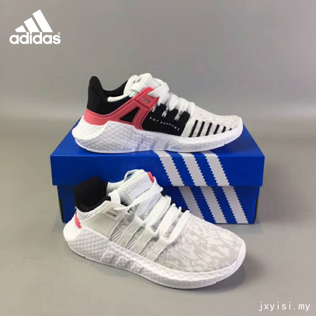 White fashion sports shoes Adidas kids shoes Cantik ADIDAS EQT SUPPORT 5-10  yrs | Shopee Malaysia