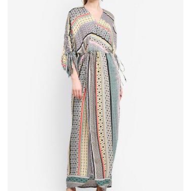 lubna drawstring wrap dress