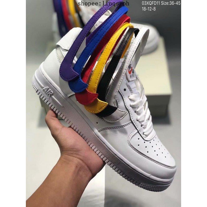 AIR FORCE 1 07 QS SWOOSH Velcro color change hook | Shopee Malaysia