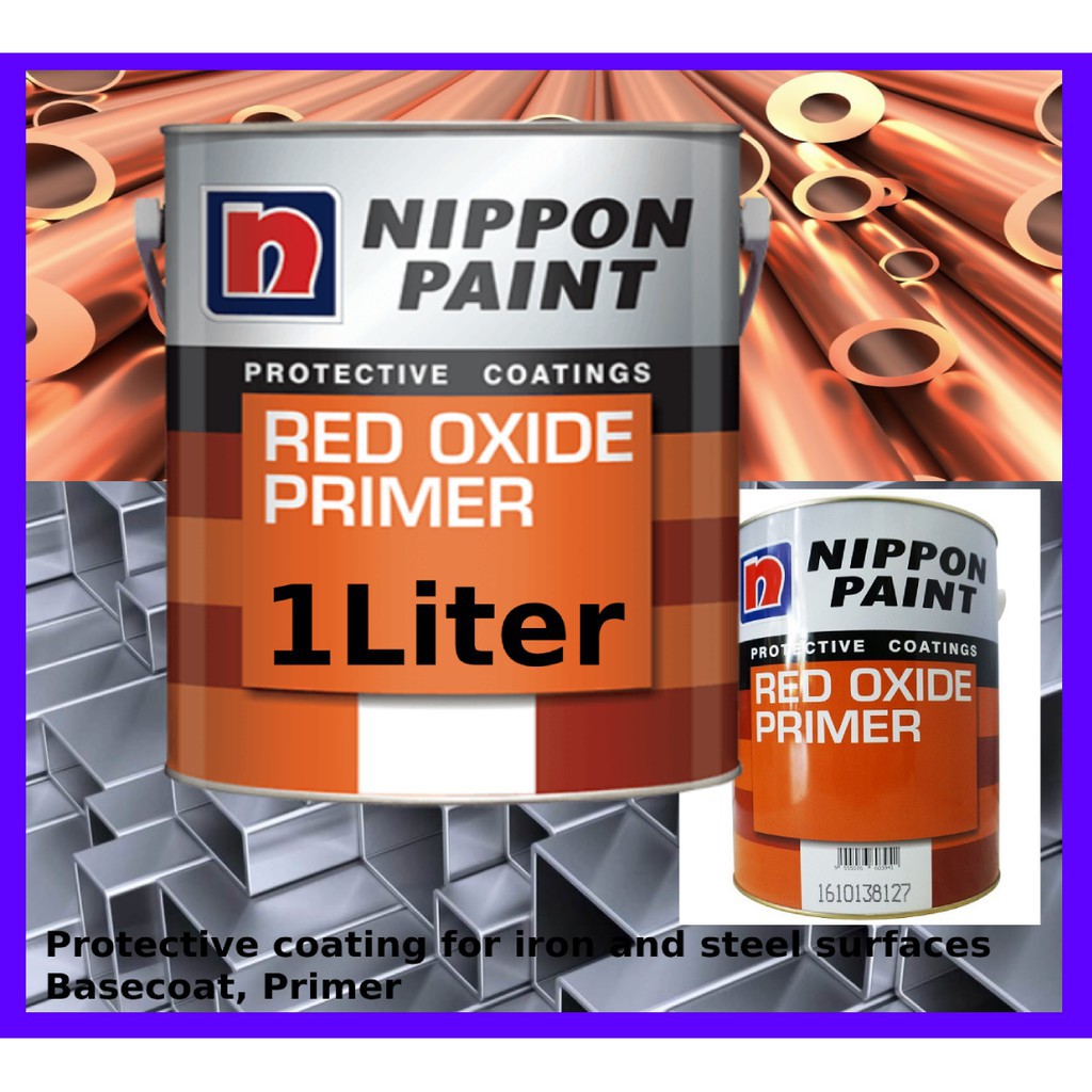 NEW ARRIVAL NIPPON PAINT RED OXIDE PRIMER/ IRON & STEEL EPOXY