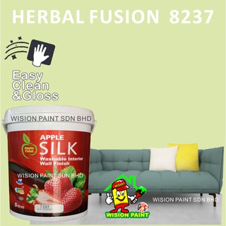 8237 Herbal Fusion 1l Apple Paint Silk Washable Interior
