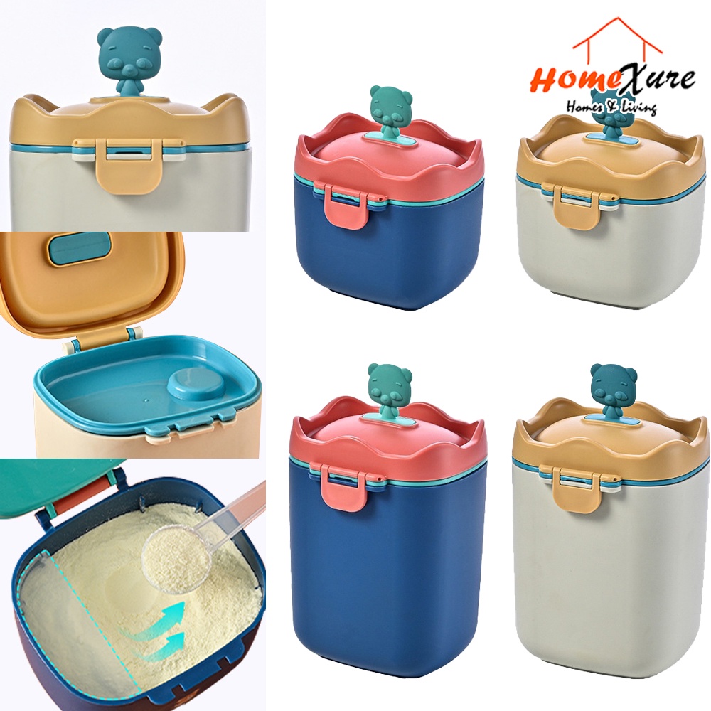 HomeXure POWDER CONTAINER Portable Baby Milk Powder Box Milk Powder