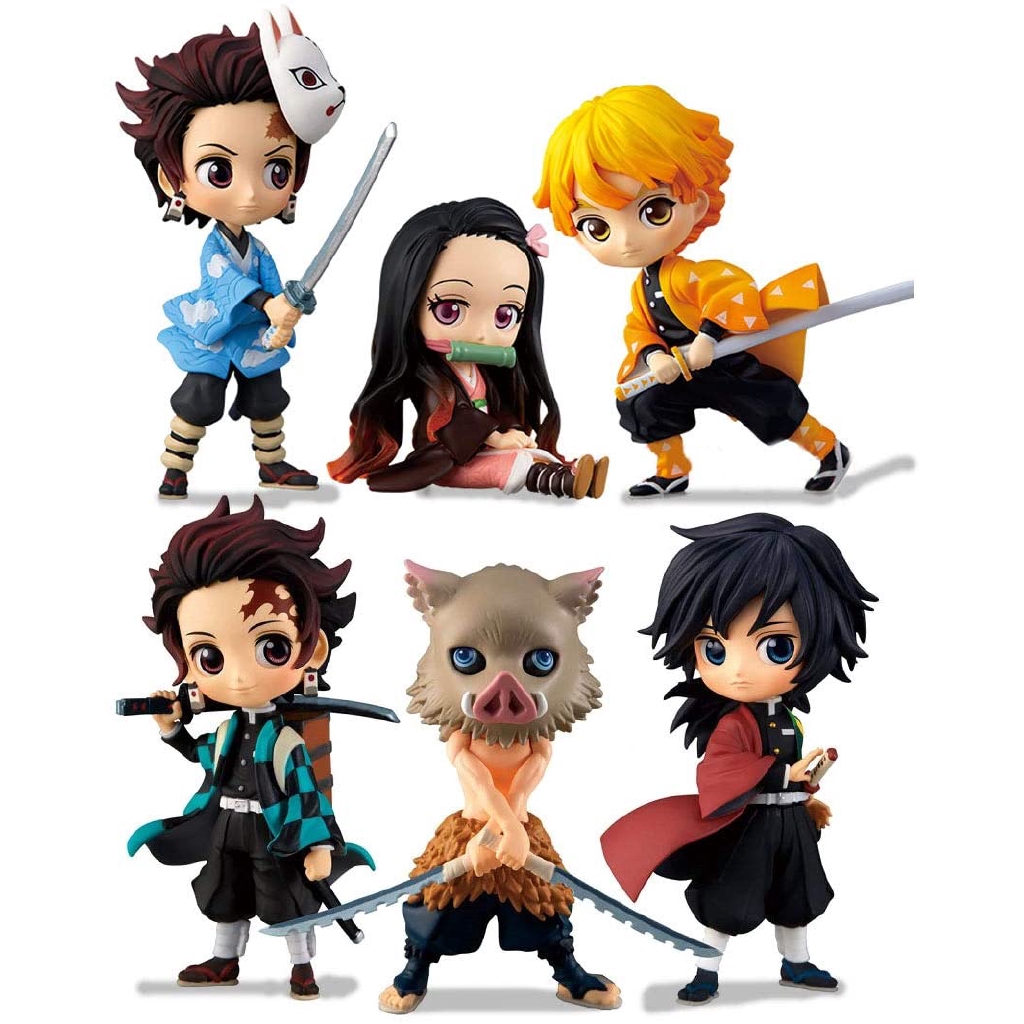 Kimetsu No Yaiba Q Posket Petit Vol 1 2 Set Of 6 Display Demon Slayer Shopee Malaysia